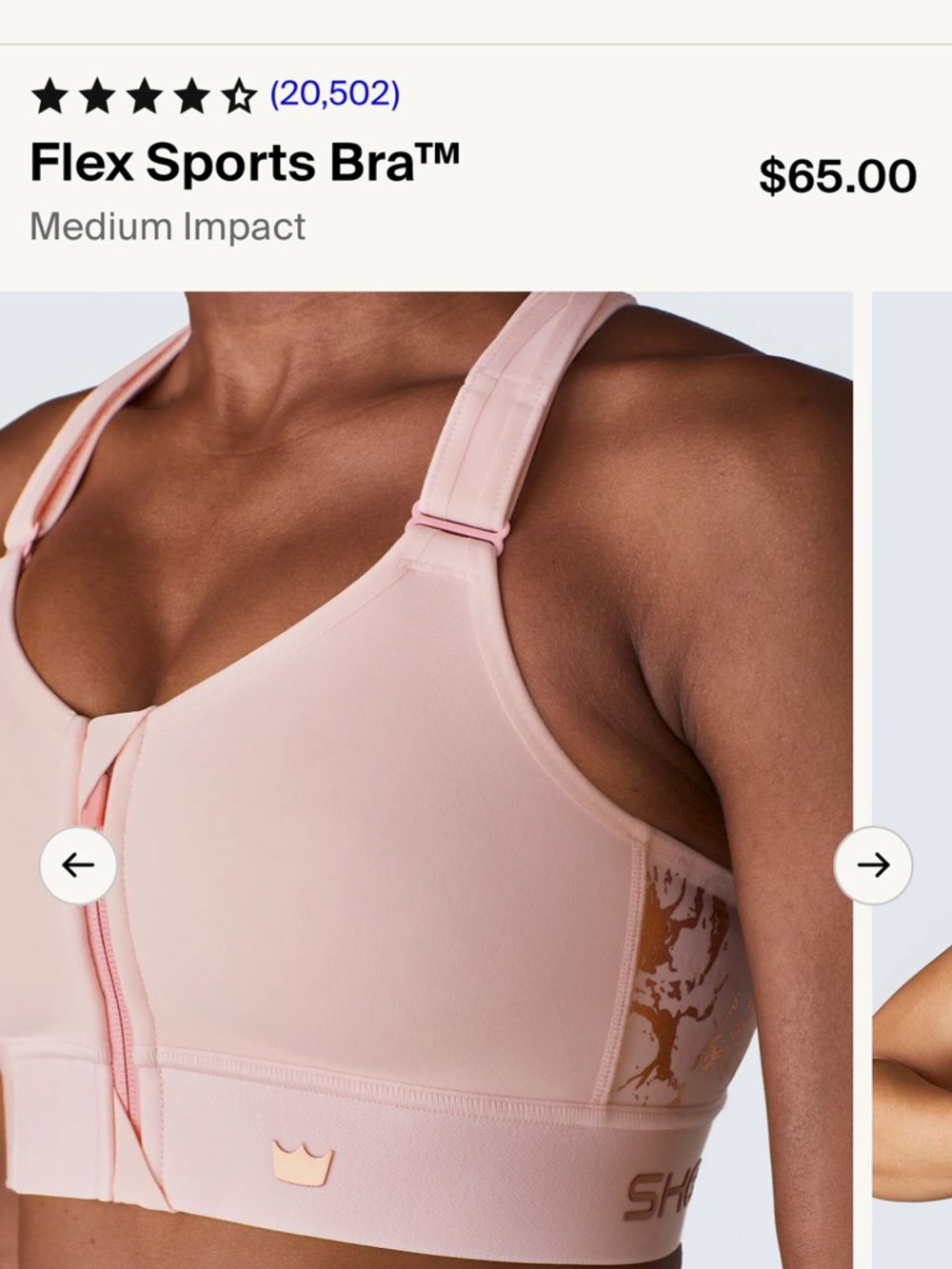 Shefit - Flex Sports Bra
- Medium Impact - Blush Pink